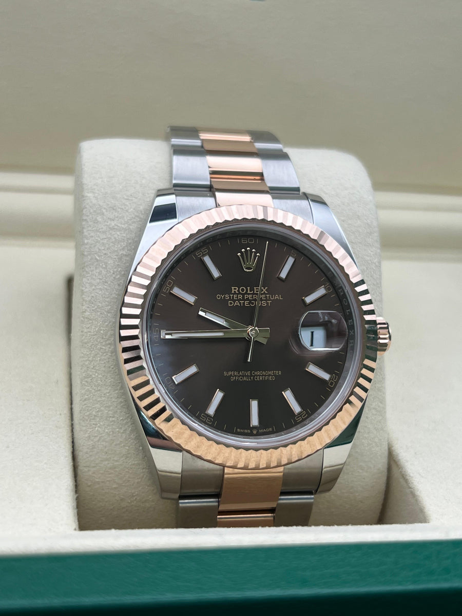 Like New Rolex Datejust Two Tone RG 126331 Complete Set Dated 06/2025