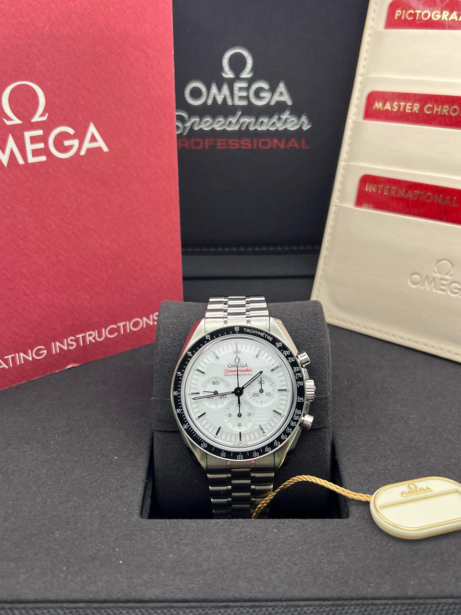Omega Speedmaster White 310.30.42.50.04.001 Complete Set