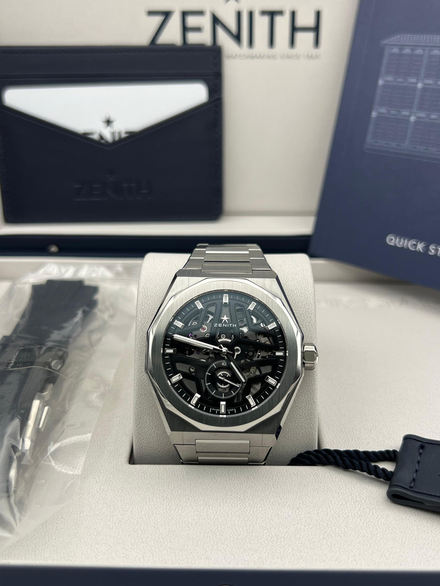 New/Unworn Zenith Defy Skyline Skeleton 03.9300.3620/78.I001 Complete Set Dated 2024