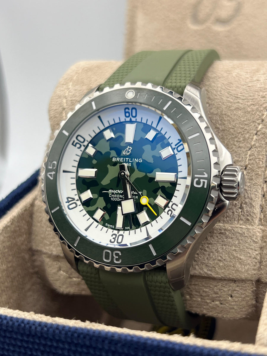 New/Unworn Breitling Superocean 46mm E10379D31L1S1 Complete Set Dated 2025