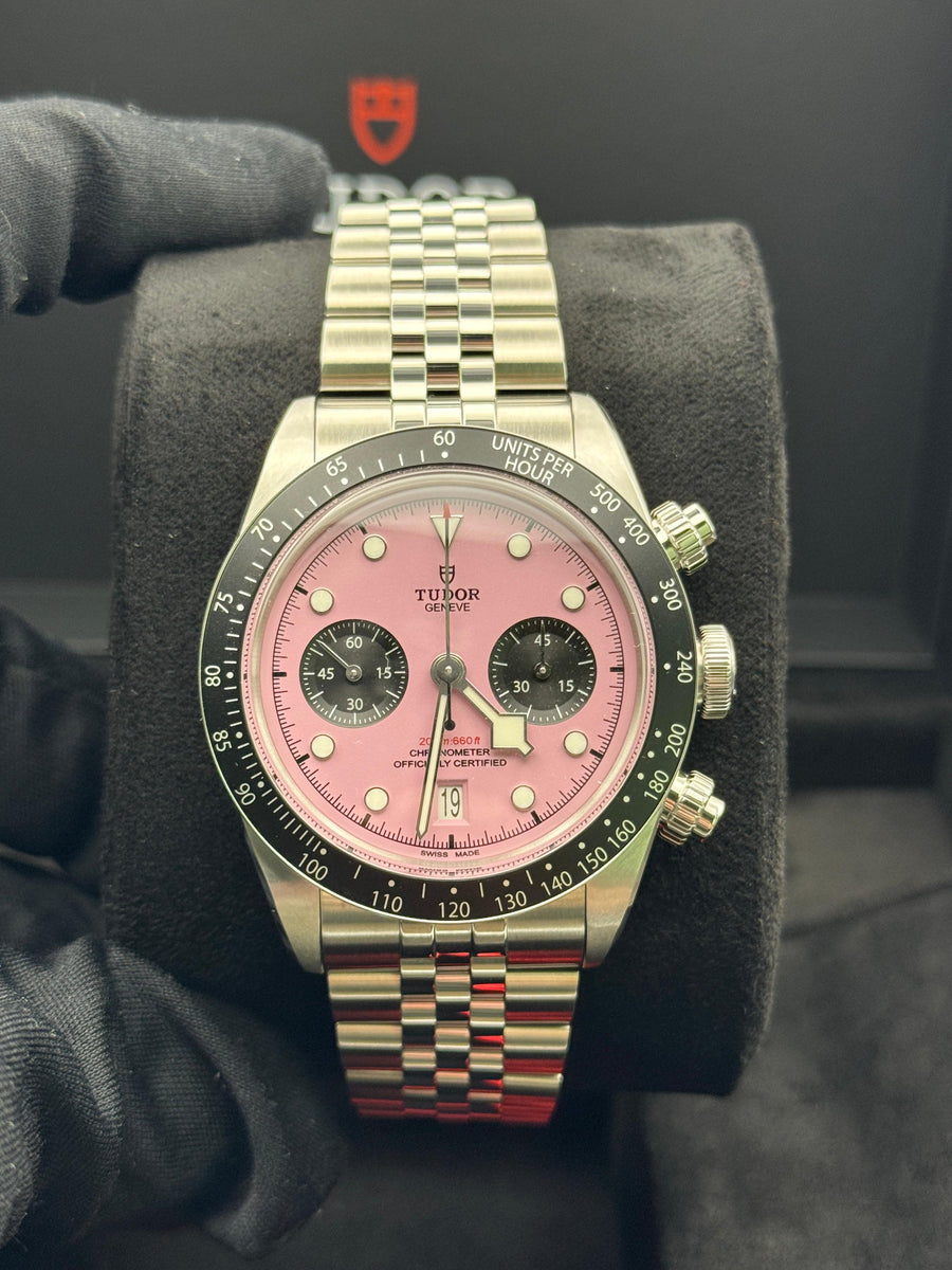 New/Unworn Tudor Blackbay Chronograph 79360N Pink Complete Set Dated 2025