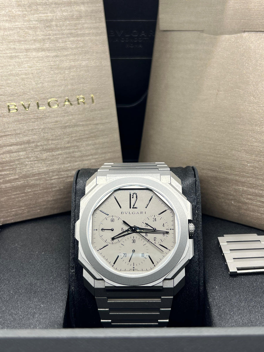 Bulgari Octo Finissimo Chronograph GMT 103068 Complete Set Dated 2024