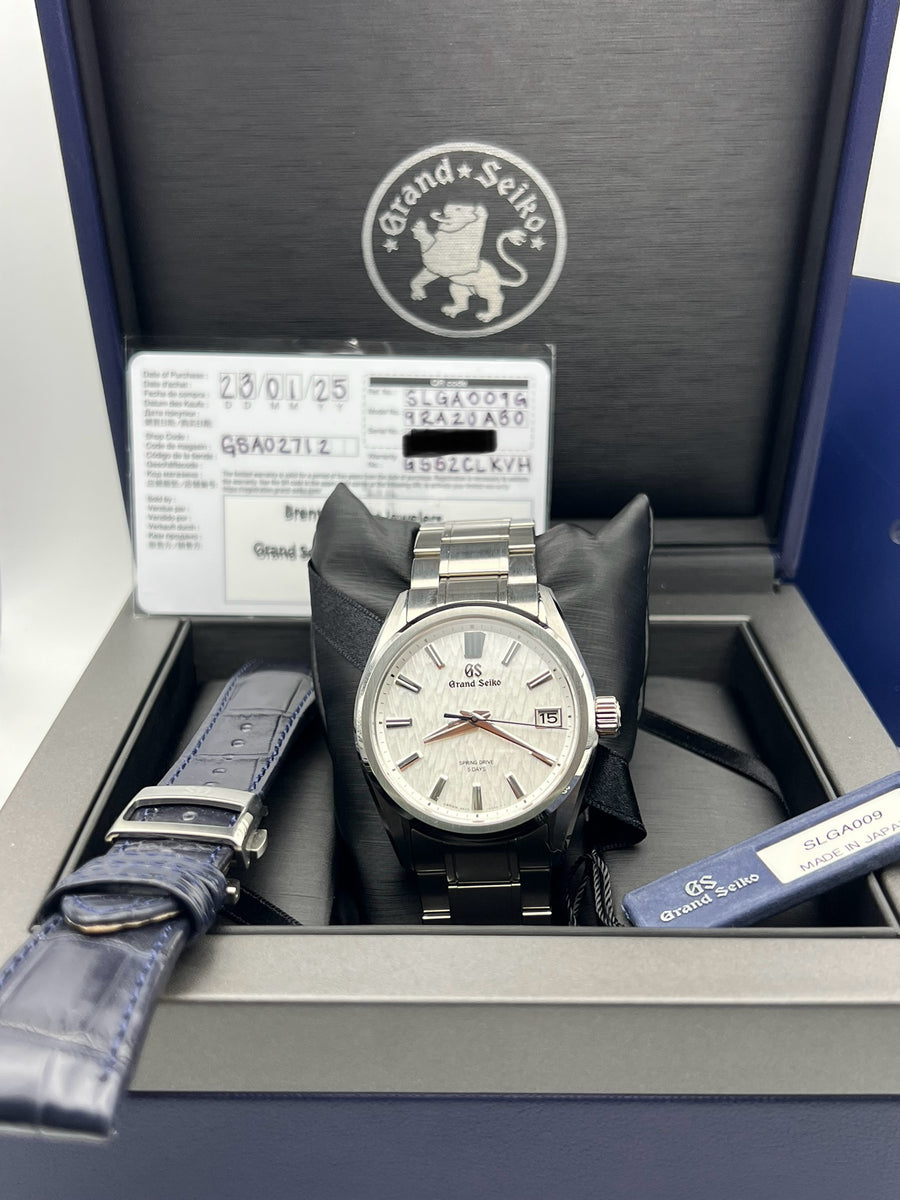 Grand Seiko Evolution 9 Collection SLGA009 Complete Set Dated 2025 + OEM Strap & Buckle