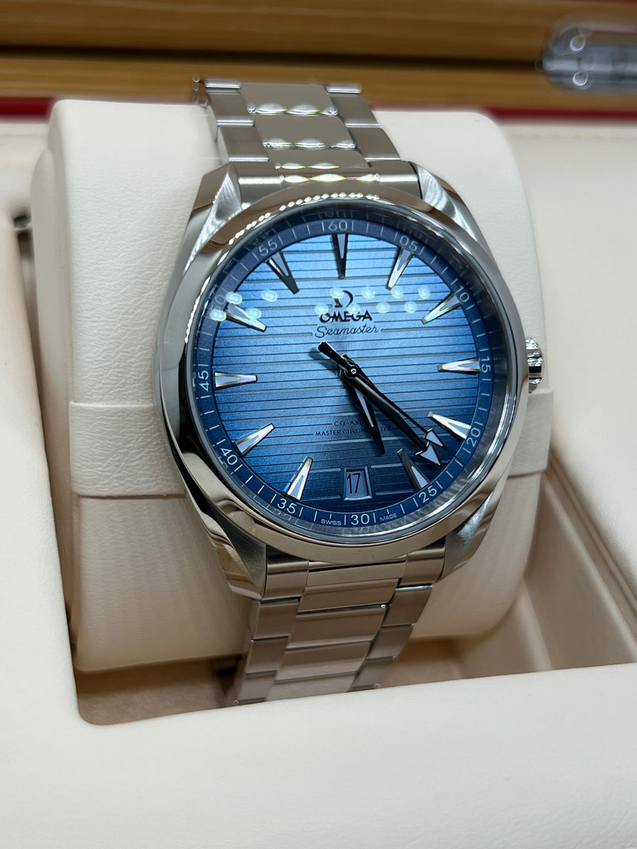 New/Unworn Omega Seamaster Aquaterra Summer 220.10.41.21.03.005 Complete Set Dated 2024