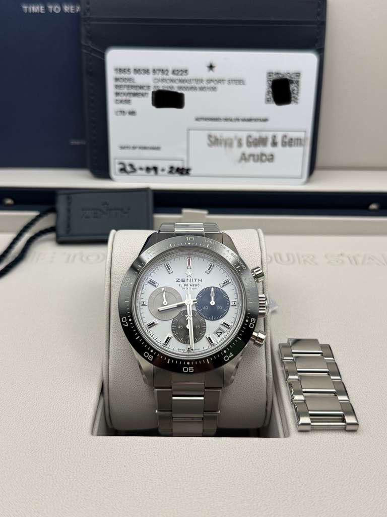 Like New Zenith Chronomaster Sport 03.3100.3600/69.M3100 Complete Set Dated 09/2025