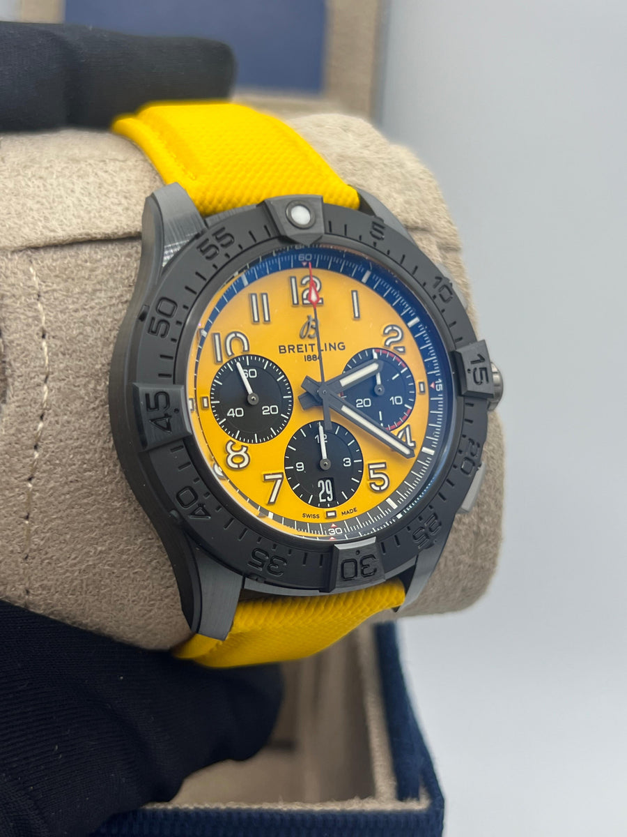 New/Unworn Breitling Avenger Night Mission SB0147101I1X1 Complete Set Dated 2024