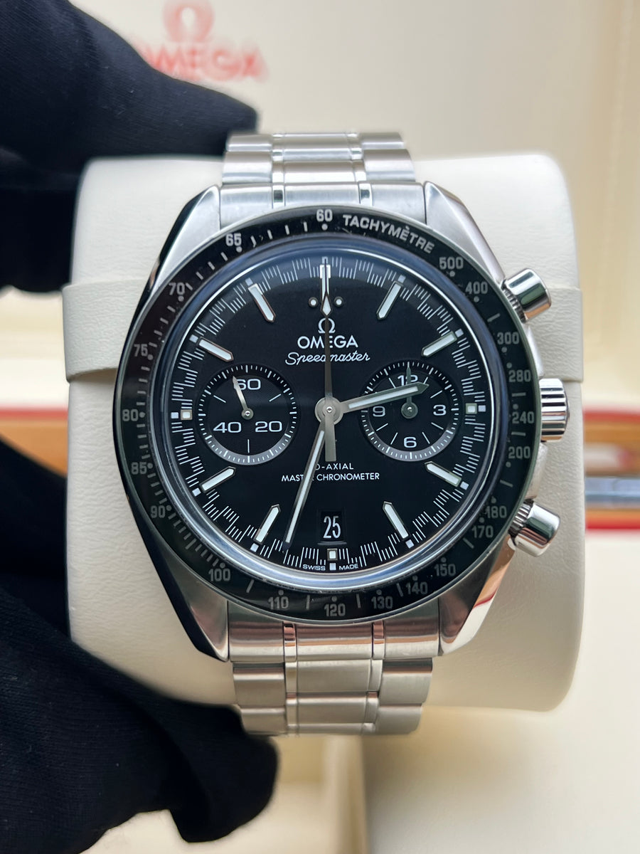 Omega Speedmaster Racing  329.33.44.51.01.001 With Box & Papers Dated 2019 + OEM Steel Bracelet & Additional Strap