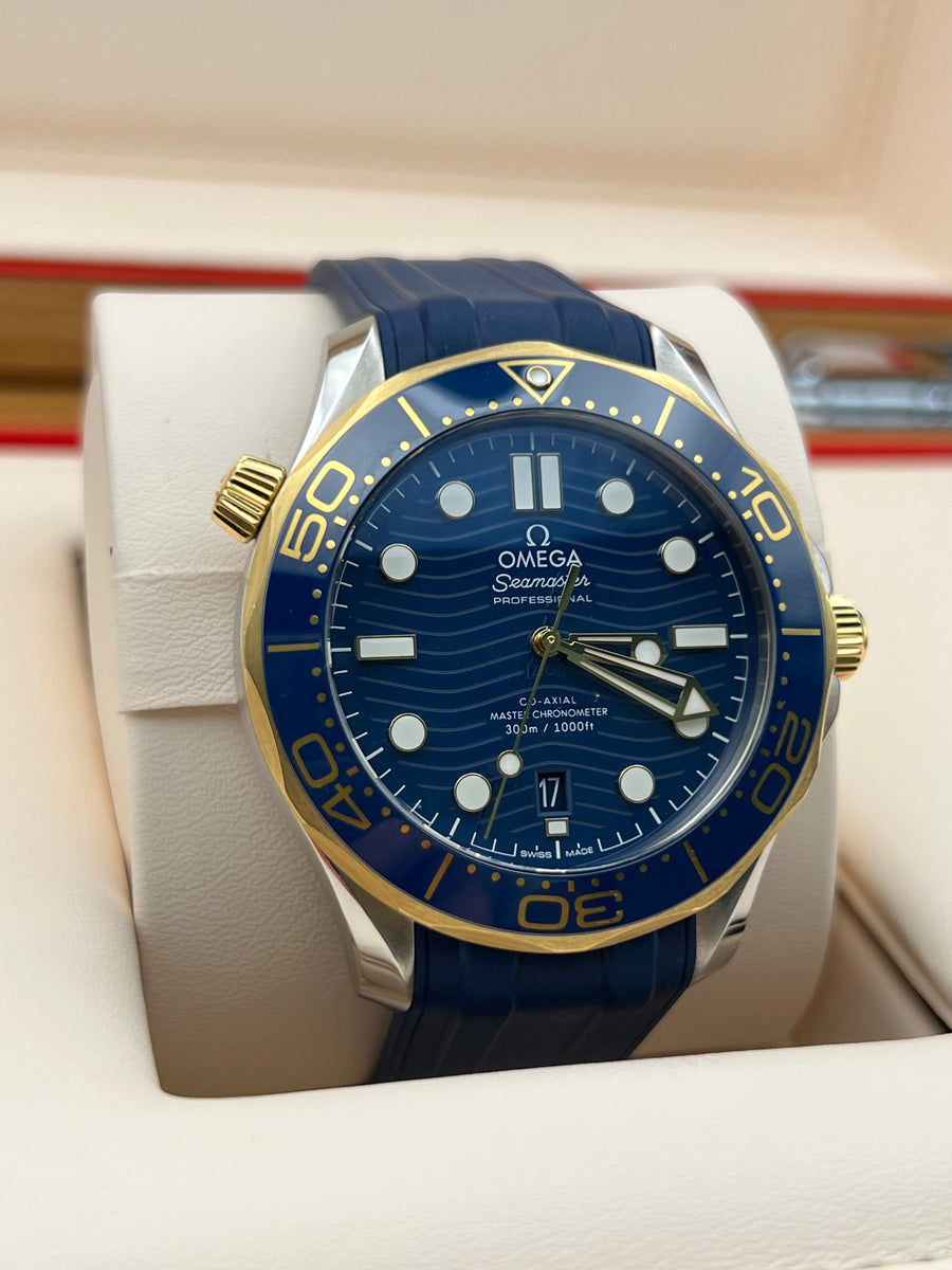 Omega Seamaster Professional Two Tone 210.22.42.20.03.001 Complete Set Dated 2022