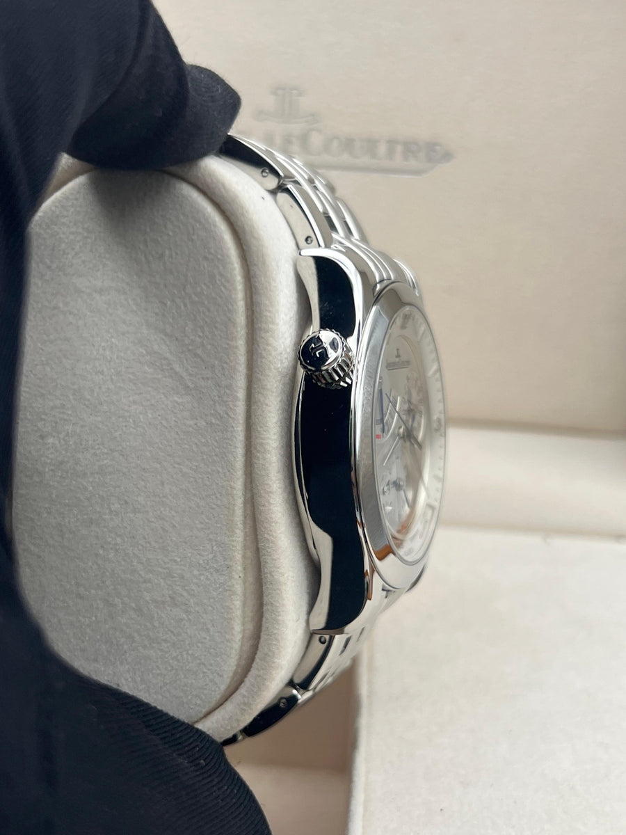 Jaeger-LeCoulter Master Geographic Q1508120 Complete Set 2010 + Additional Leather Band and Clasp