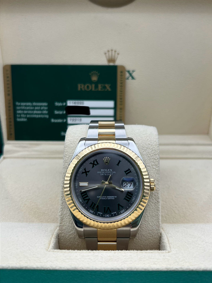Rolex Datejust 116333 Wimbledon With Box & Papers **Swapped Dial For OEM Wimbledon**