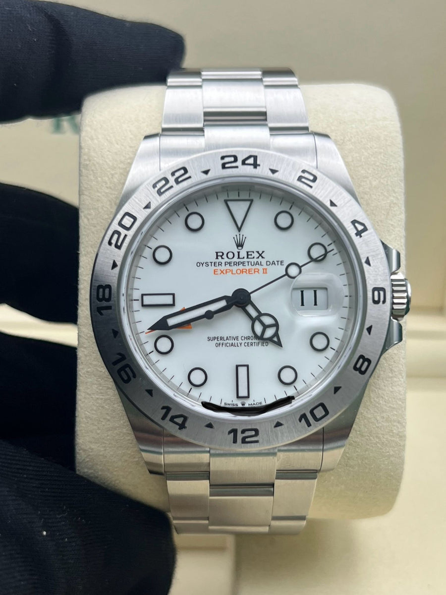 New/Unworn Rolex Explorer II 226570 “Polar” Complete Set Dated 09/2025