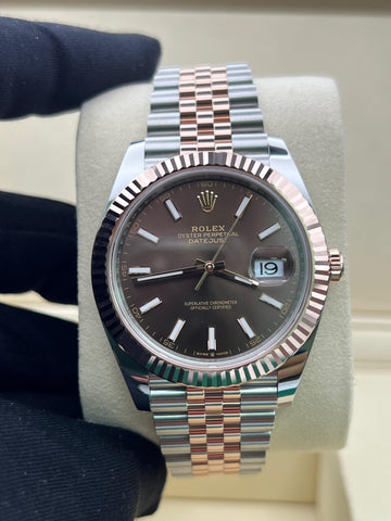New/Unworn Rolex Datejust Two Tone Rose Gold 126331 Complete Set Dated 07/2025