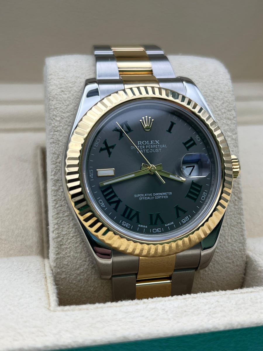 Rolex Datejust 116333 Wimbledon With Box & Papers **Swapped Dial For OEM Wimbledon**