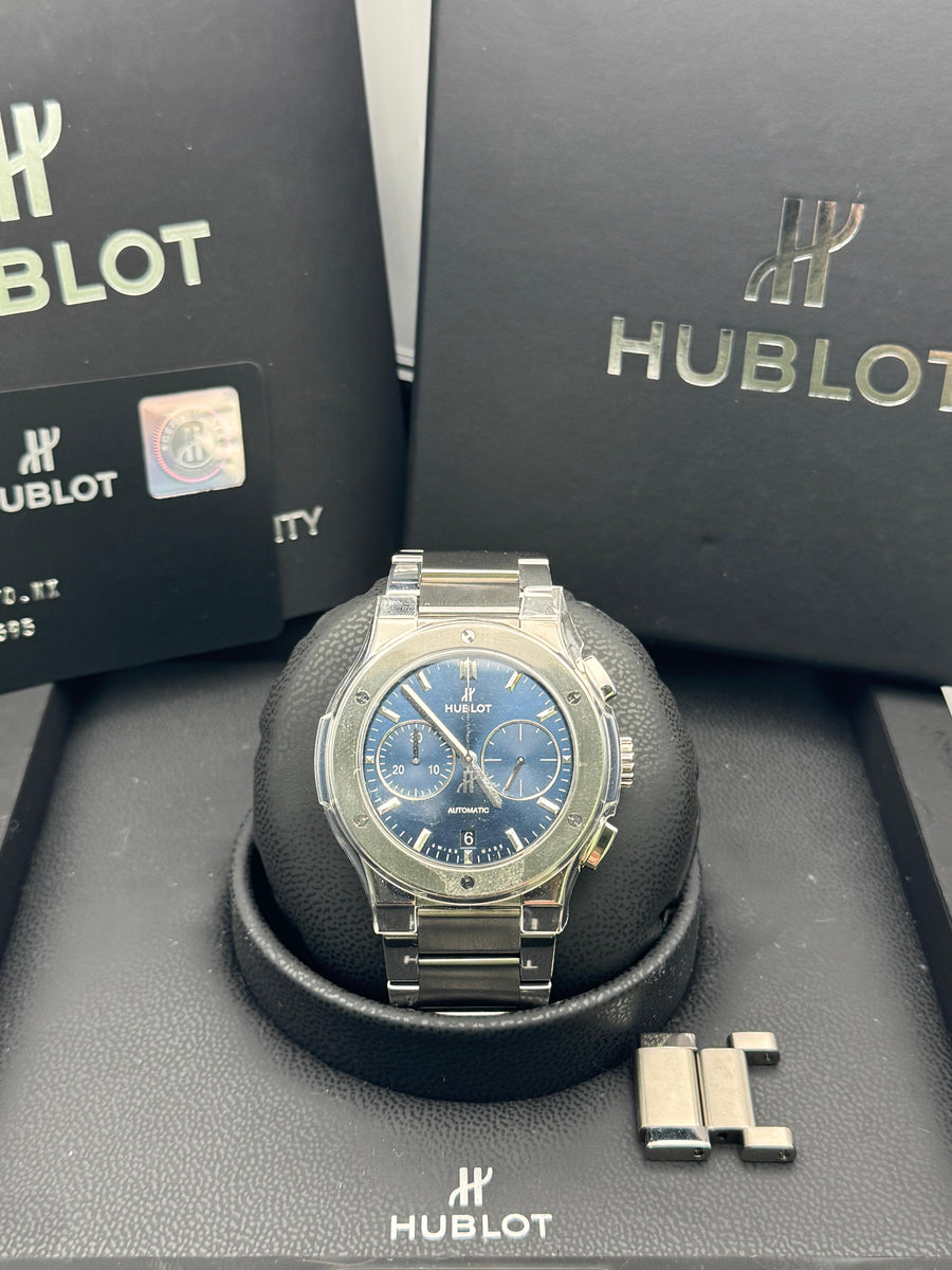 Hublot Classic Fusion Titanium Chronograph 540.NX.7170.NX Complete Set