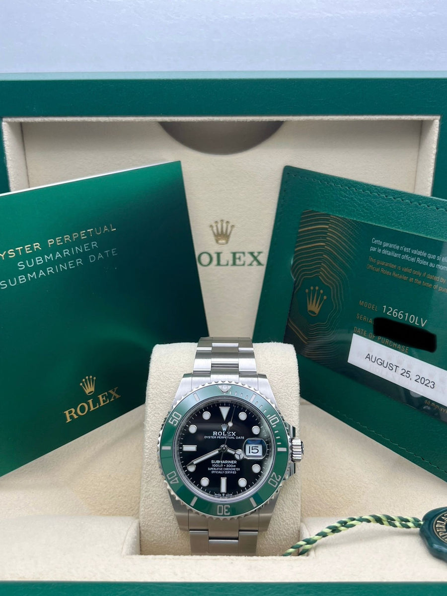 Rolex Submariner Date 126610LV Complete Set Dated 2023