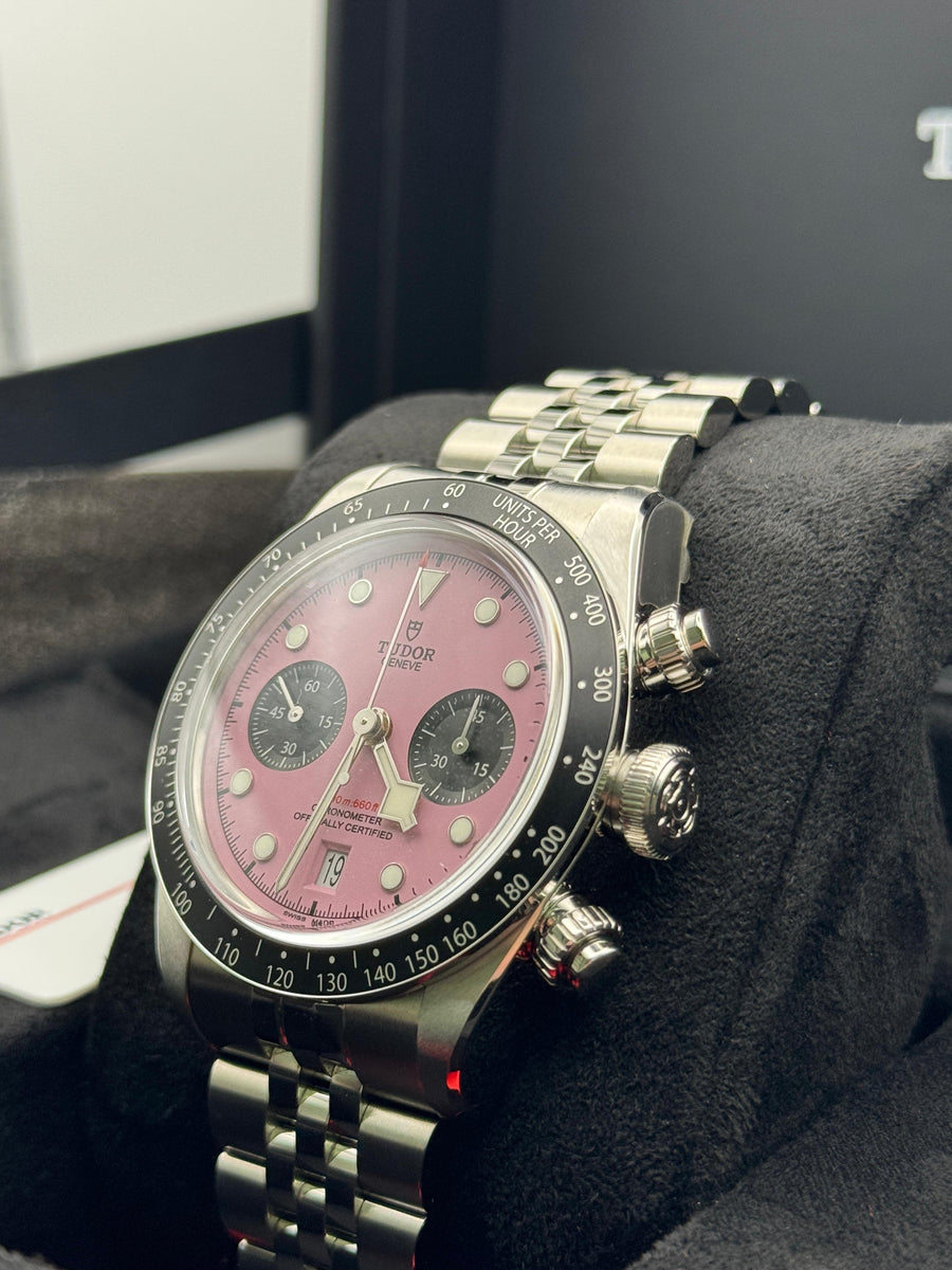 New/Unworn Tudor Blackbay Chronograph 79360N Pink Complete Set Dated 2025