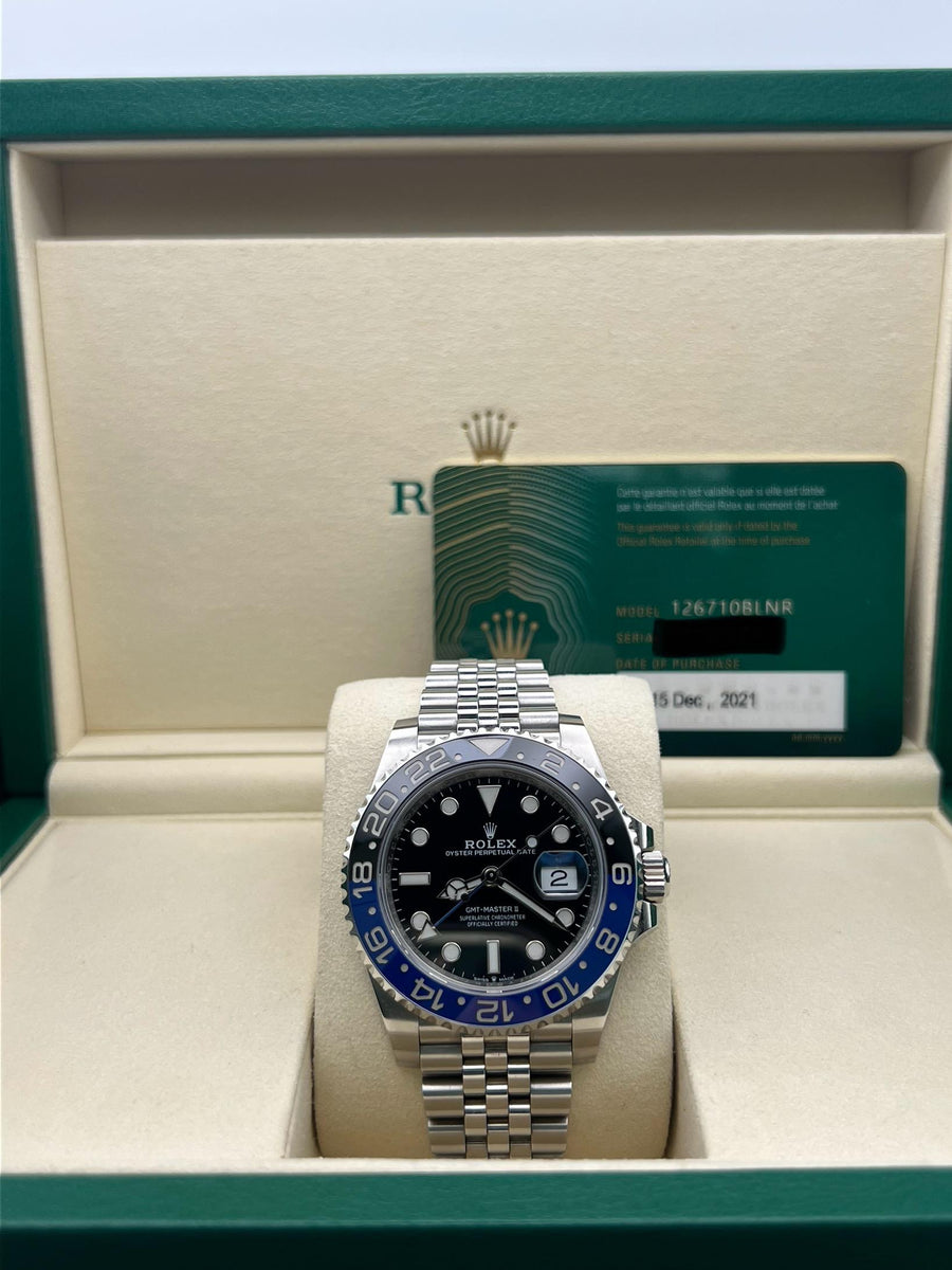 Rolex GMT Master 126710BLNR “Batgirl” With Papers Only Dated 2021
