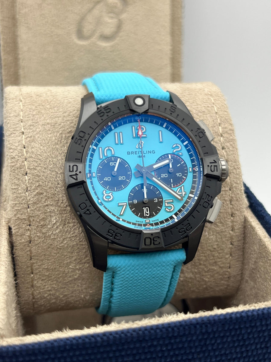 New/Unworn Breitling Avenger Night Mission B01 SB0146101L1X1 Complete Set Dated 2025