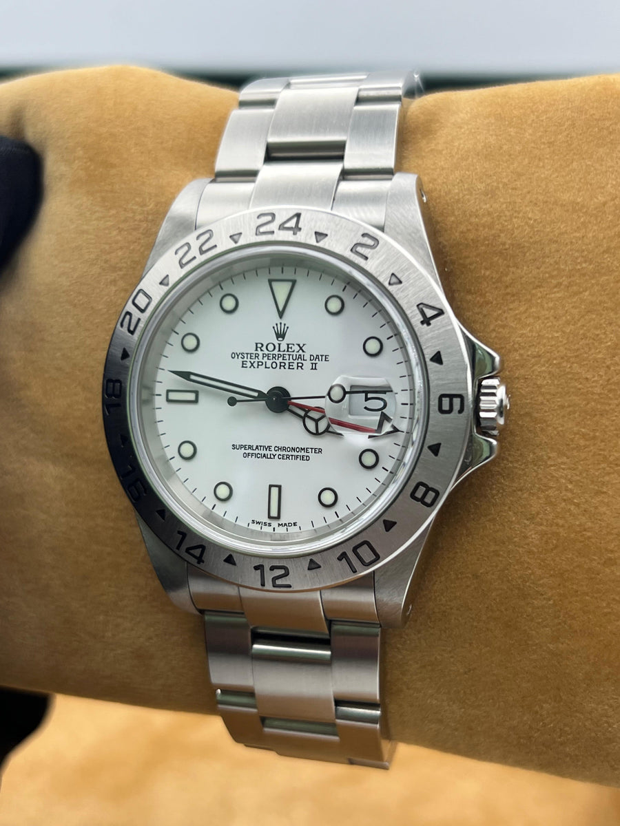 Rolex Explorer II Polar 16570 With Box & Service Papers Dated 2023
