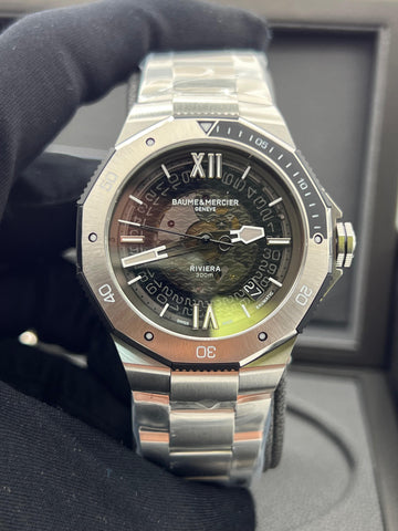 New/Unworn Baume & Mercier Riviera M0A10717 Complete Set
