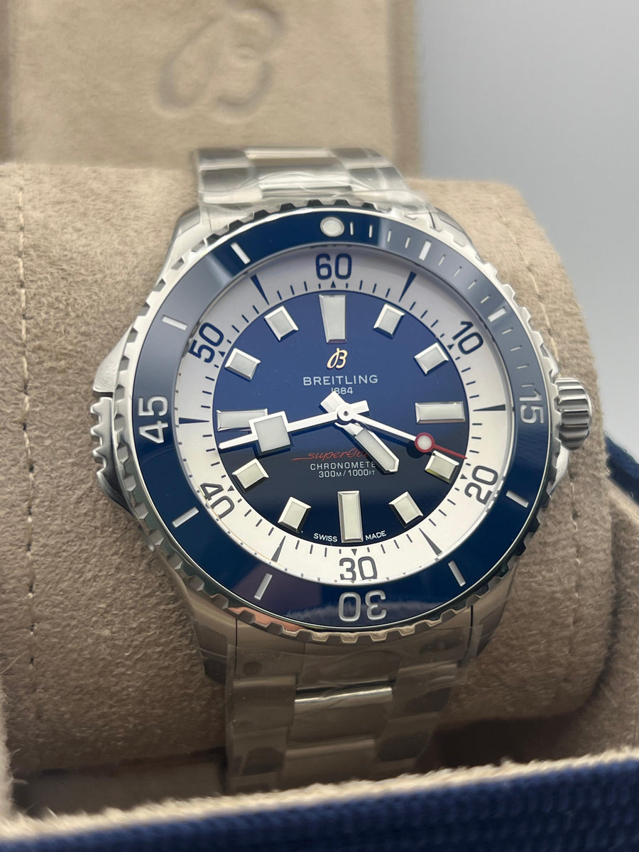 New/Unworn Breitling Superocean 46mm A17378E71C1A1 Complete Set Dated 2025