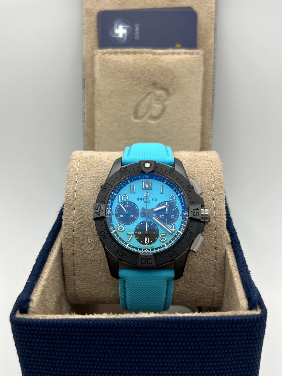 New/Unworn Breitling Avenger Night Mission B01 SB0146101L1X1 Complete Set Dated 2025
