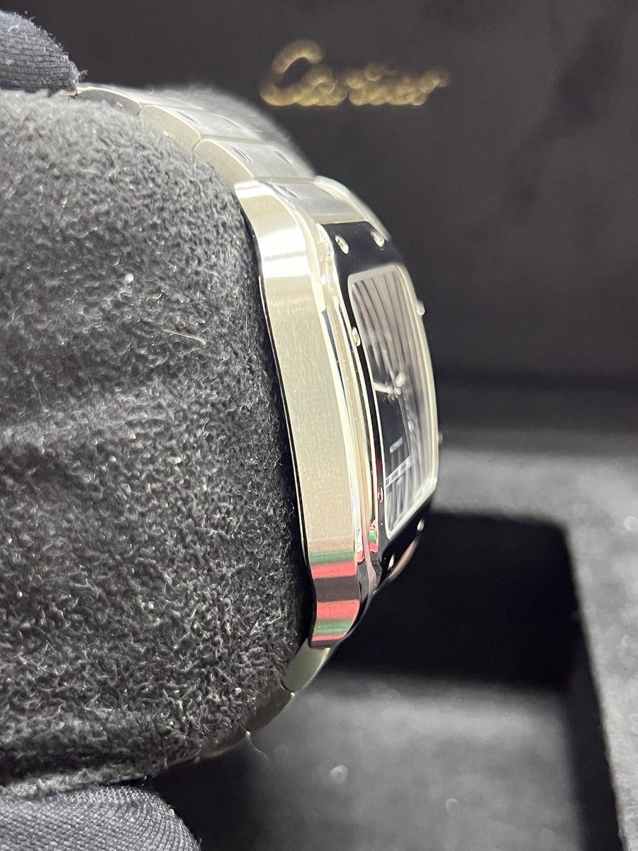 Cartier Santos Large WSSA0030 Complete Set + TWO Additional OEM Straps