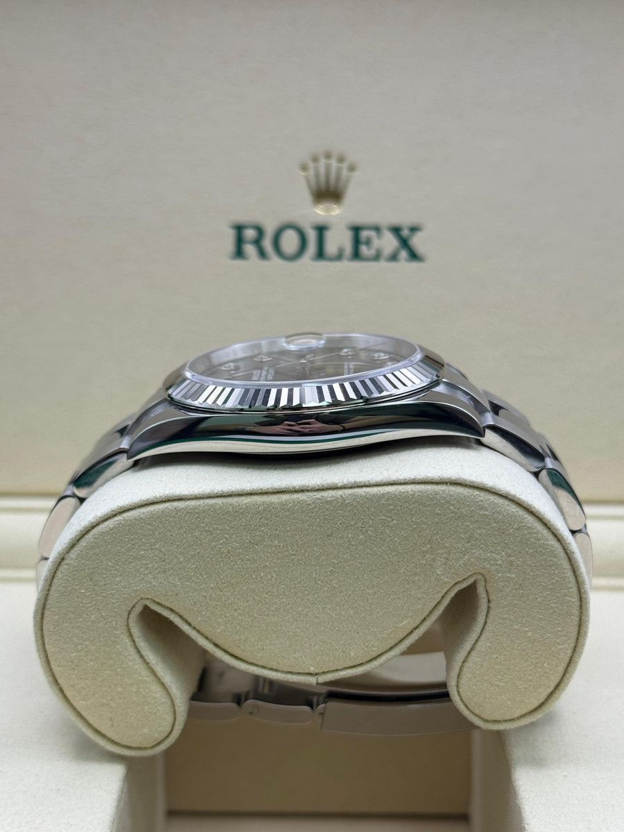 New/Unworn Rolex Datejust 126334 Black Diamond Dial Complete Set Dated 08/2025