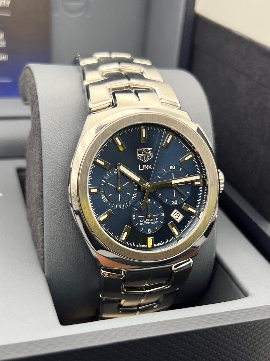 New/Unworn Tag Heuer Link Chronograph CBC2112.BA0603 Complete Set
