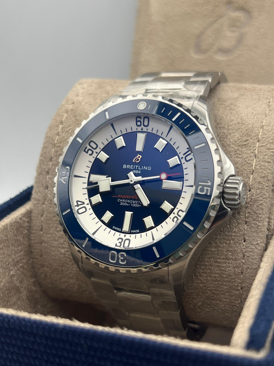 New/Unworn Breitling Superocean 46mm A17378E71C1A1 Complete Set Dated 2025