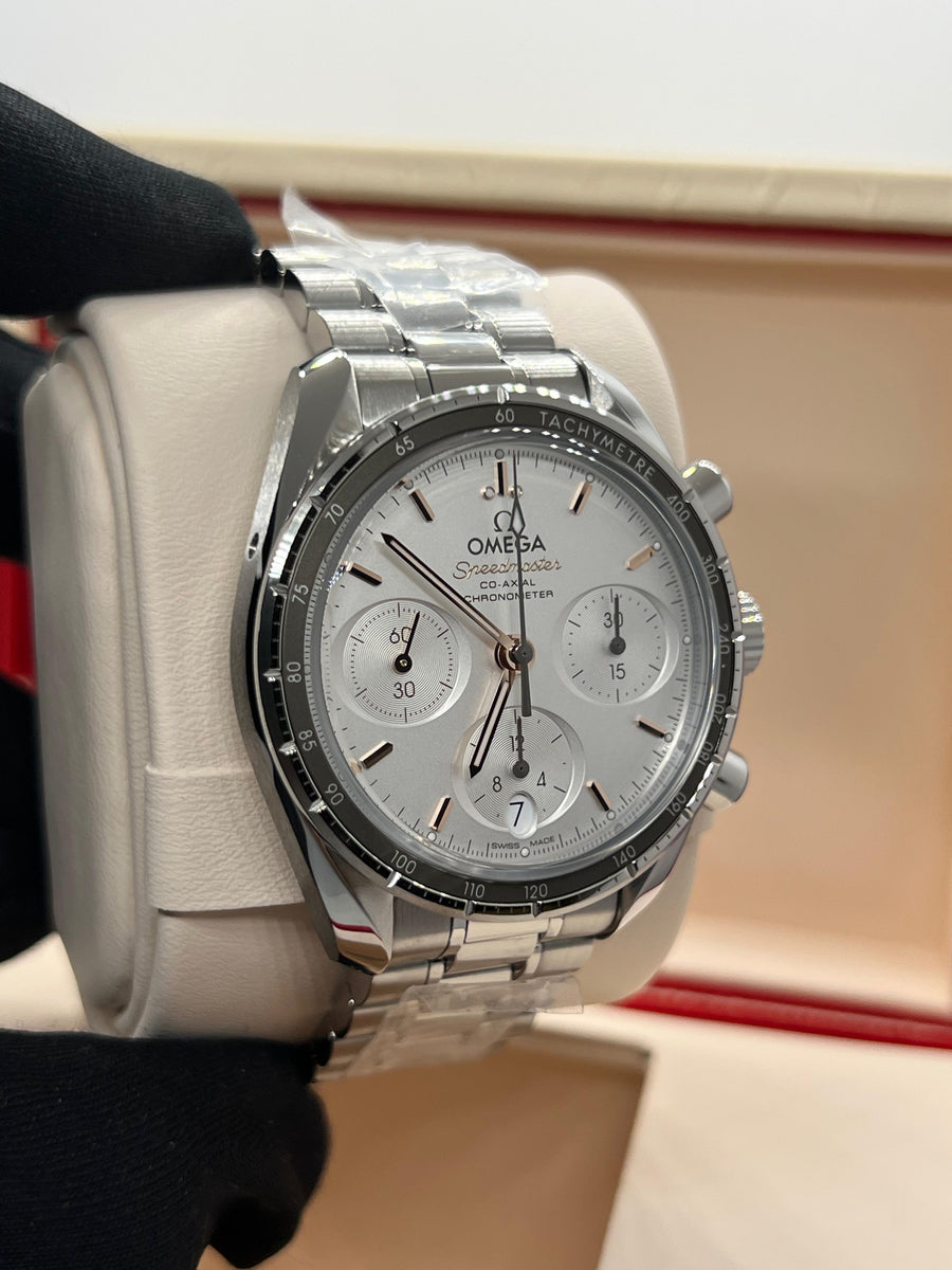 New/Unworn Omega Speedmaster 38mm 324.30.38.50.02.001 Complete Set Dated 12/2023