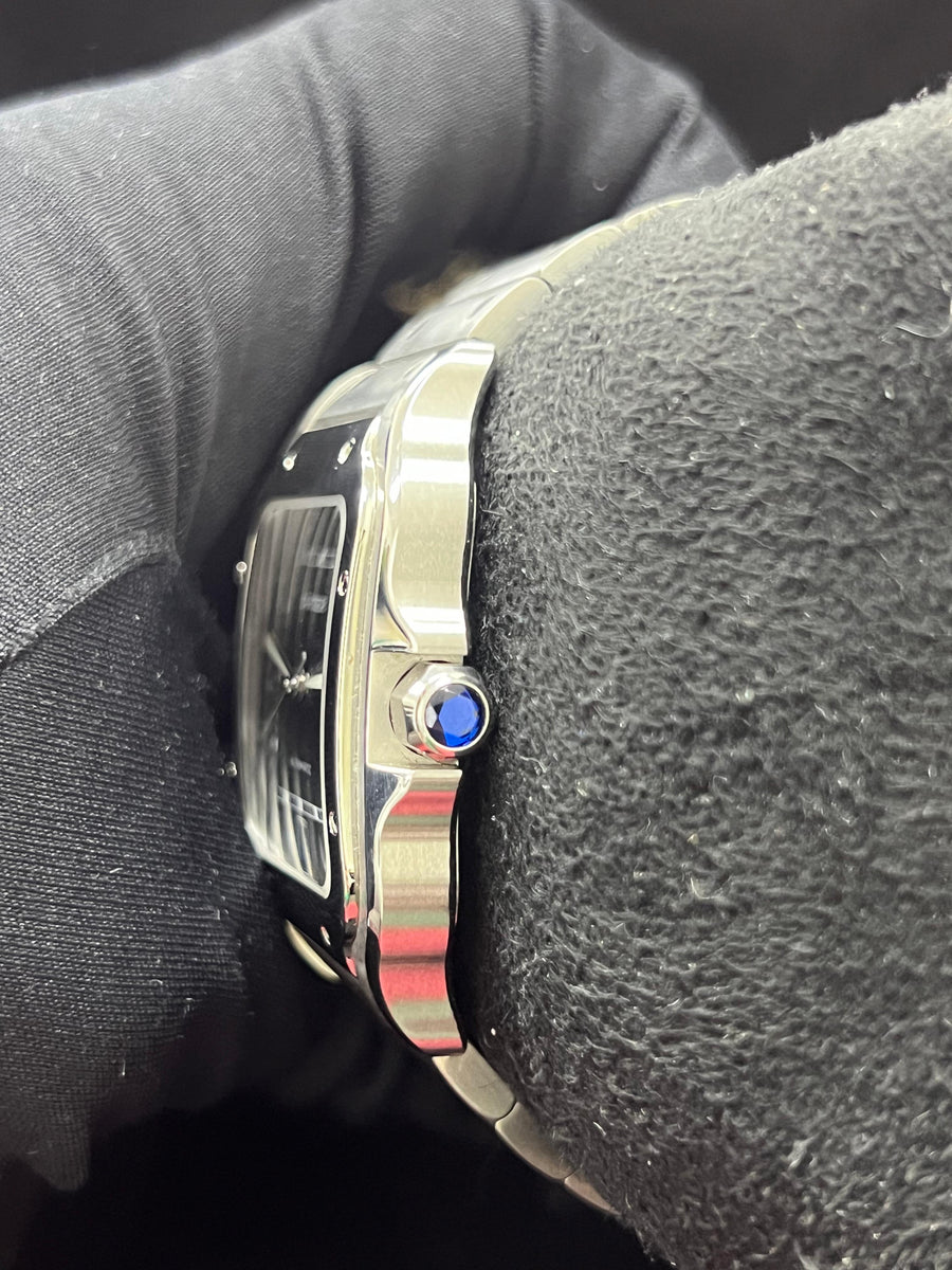 Cartier Santos Large WSSA0030 Complete Set + TWO Additional OEM Straps