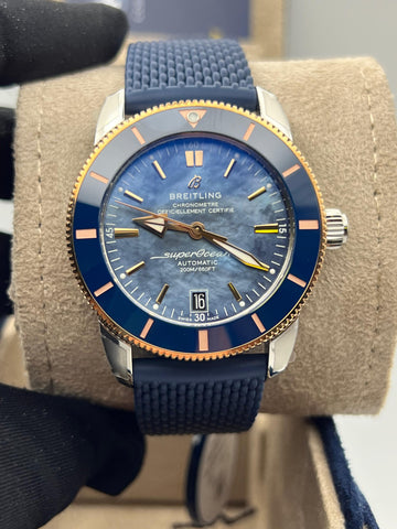 New/Unworn Breitling Superocean Heritage 42mm MOP Dial UB20104A1C1S1 Complete Set Dated 2025