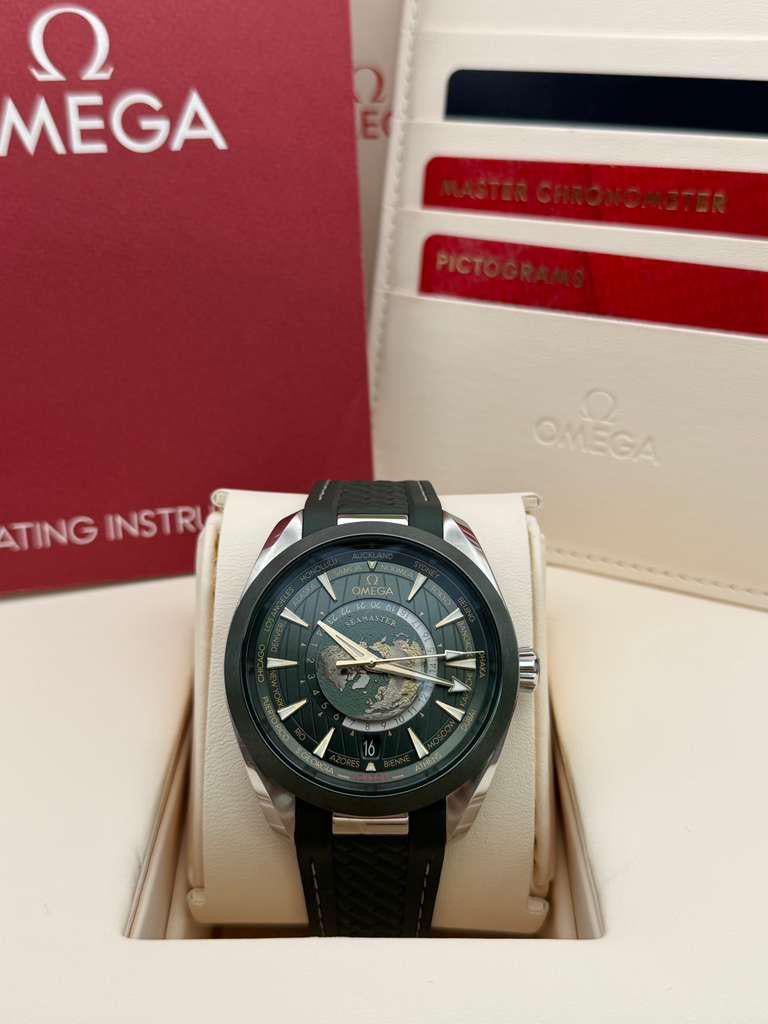 Omega Seamaster Aquaterra World Timer 220.32.43.22.10.001 With Box & Accessories *No Warranty Card*