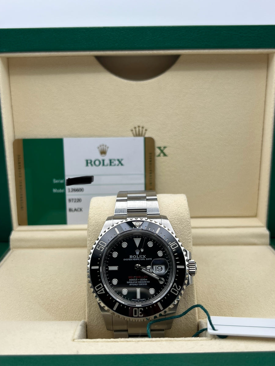 Rolex SeaDweller Anniversary 126600 With Serial Tag & Papers Dated 2018
