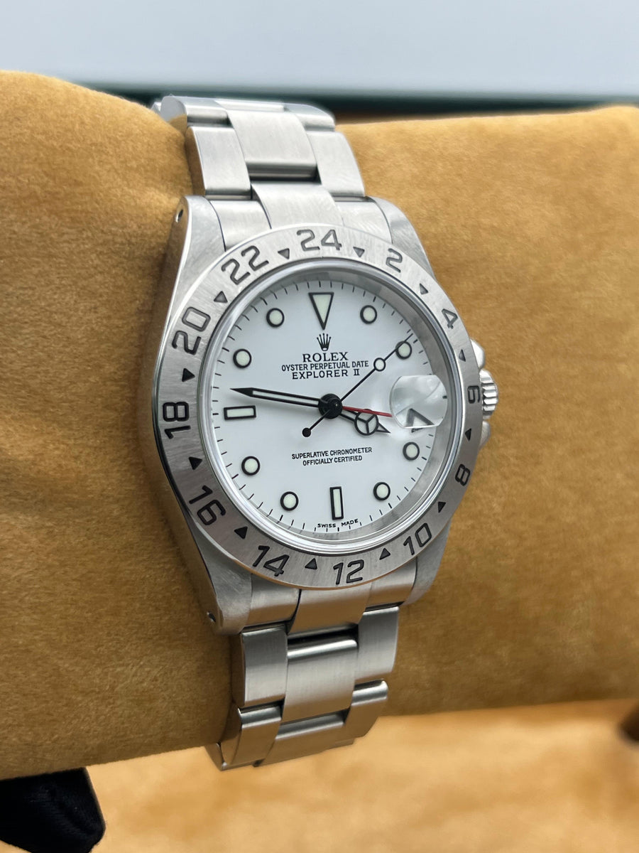 Rolex Explorer II Polar 16570 With Box & Service Papers Dated 2023