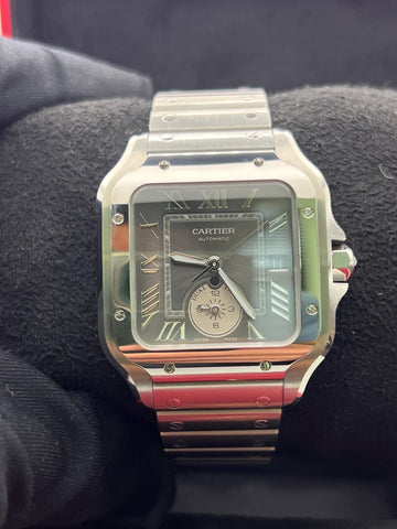 Like New Cartier Santos Dual Time WSSA0076 Complete Set Dated 07/2025
