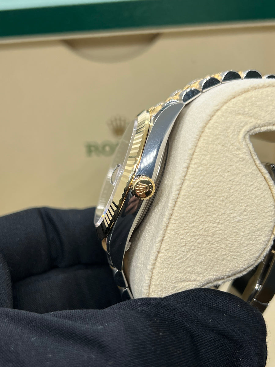 New/Unworn Rolex Datejust Two Tone 18k YG 41mm Ref# 126333 Complete Set