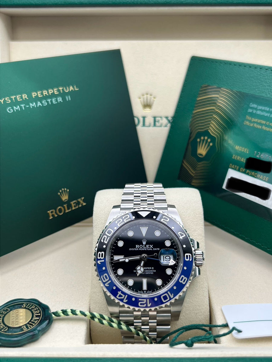 New/Unworn Rolex GMT Master II 126710BLNR “Batgirl” Compelete Set Dated 07/2025
