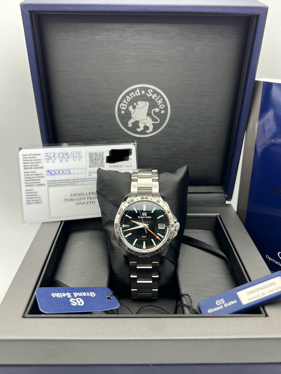 Grand Seiko GMT Quartz SBGN003 Complete Set Dated 2022