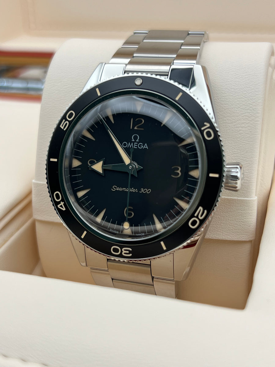 Like New Omega Seamaster 300 Ref# 234.30.41.21.01.001 Complete Set Dated 2024
