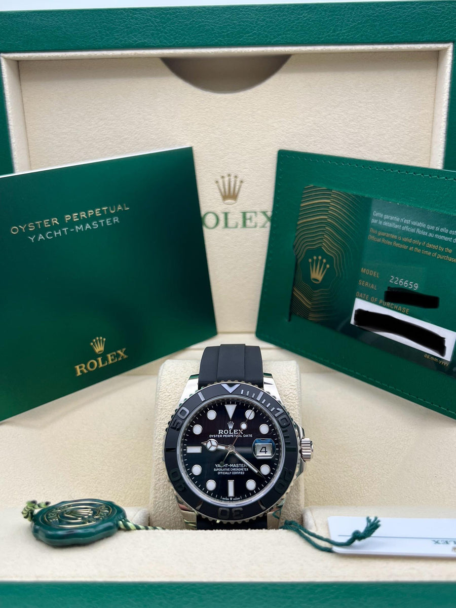 New/Unworn Rolex Yachtmaster Falcon Eye Complete Set dated 04/2025