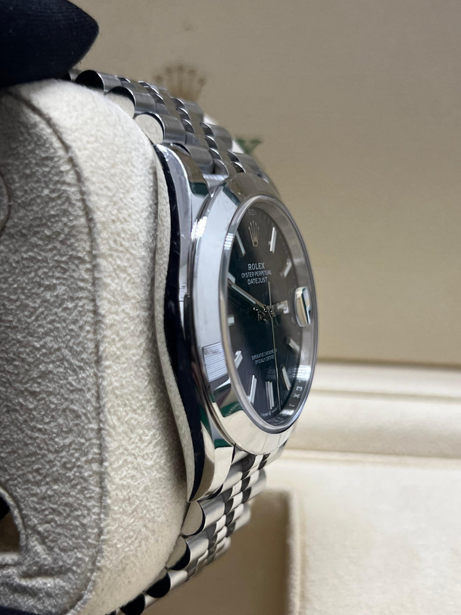 Rolex Datejust 126300 Blue Motif With Papers Only Dated 2023