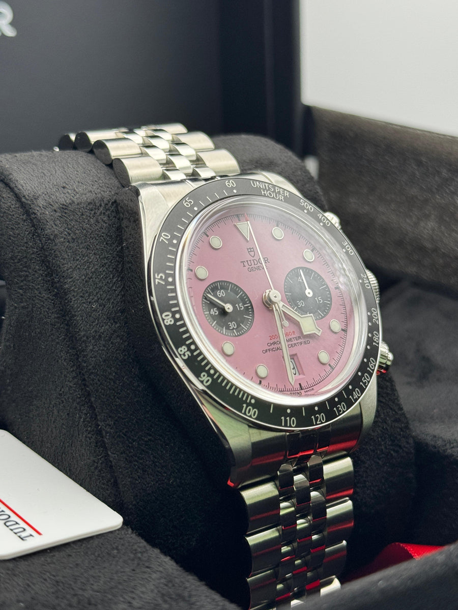 New/Unworn Tudor Blackbay Chronograph 79360N Pink Complete Set Dated 2025