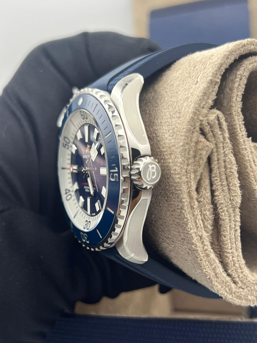 New/Unworn Breitling Superocean 46mm A17378E71C1S1 Complete Set Dated 2024