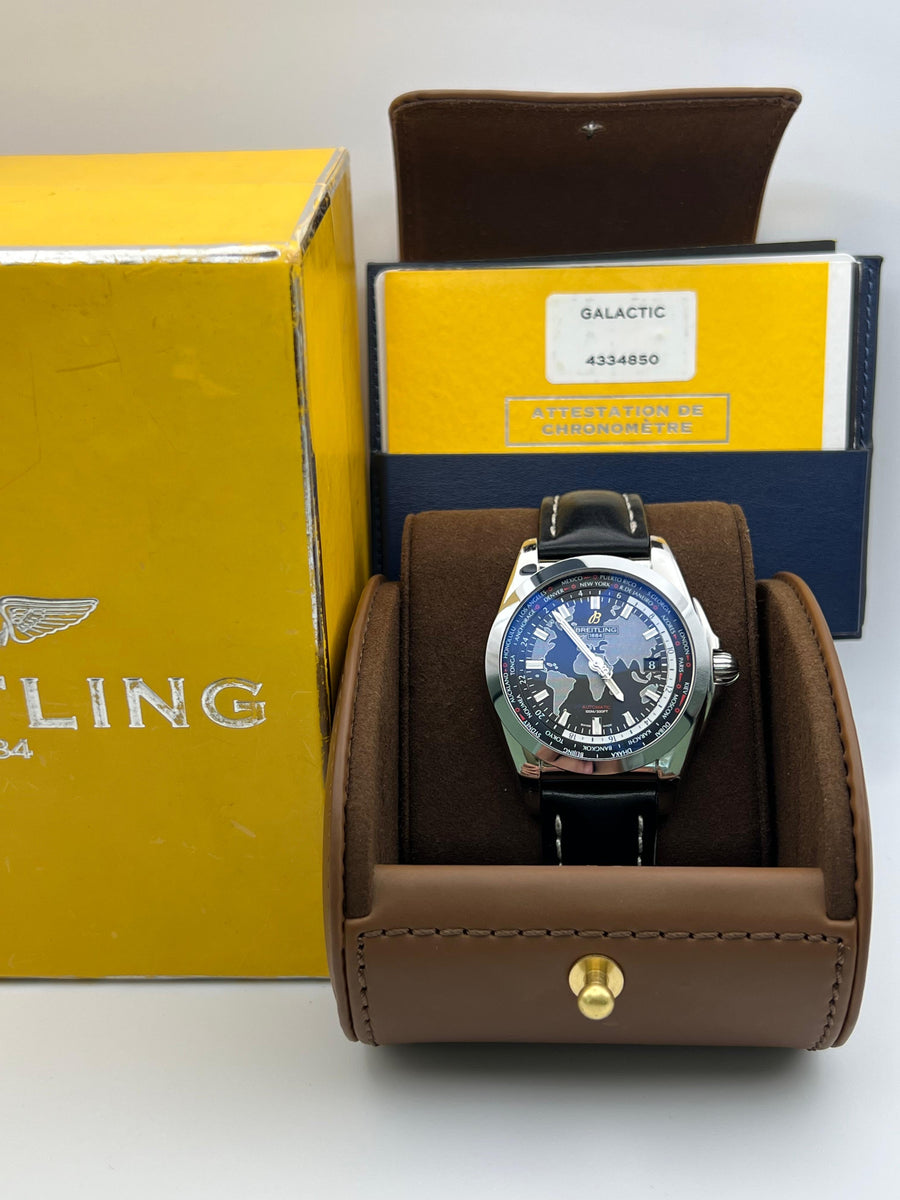 Breitling Galactic Unitime WB3510 With Box & Accessories Only