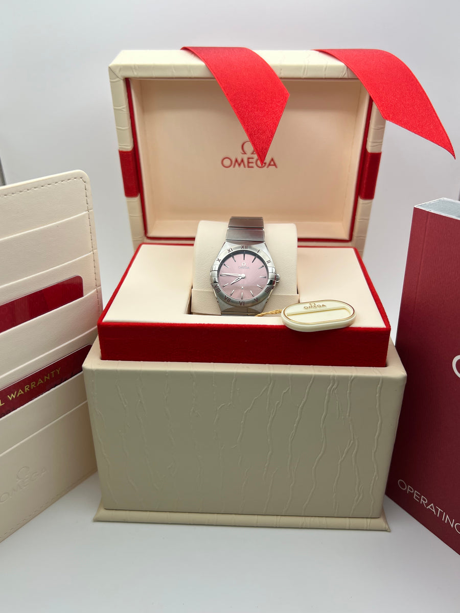 New/Unworn Omega Constellation 28mm 131.10.28.60.11.001 Complete Set Dated 2025
