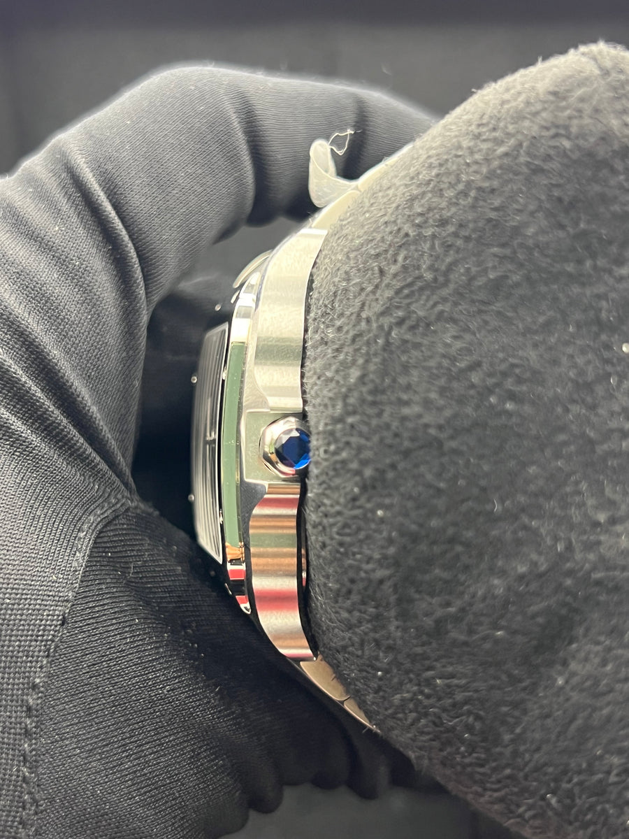 New/Unworn Cartier Santos Dual Time WSSA0076 Complete Set Dated 03/2025