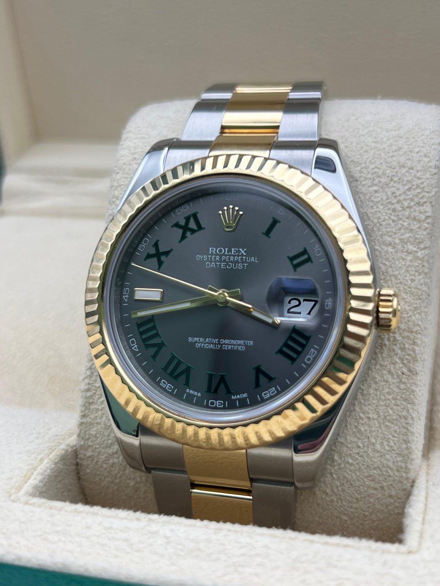Rolex Datejust 116333 Wimbledon With Box & Papers **Swapped Dial For OEM Wimbledon**
