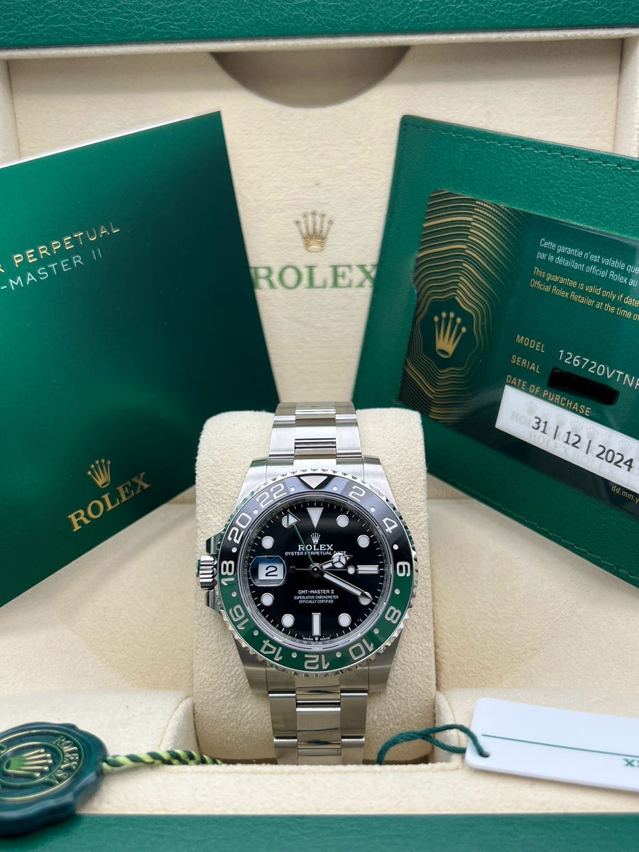 New/Unworn Rolex GMT Master II “Sprite” 126720VTNR Complete Set Dated 12/2024